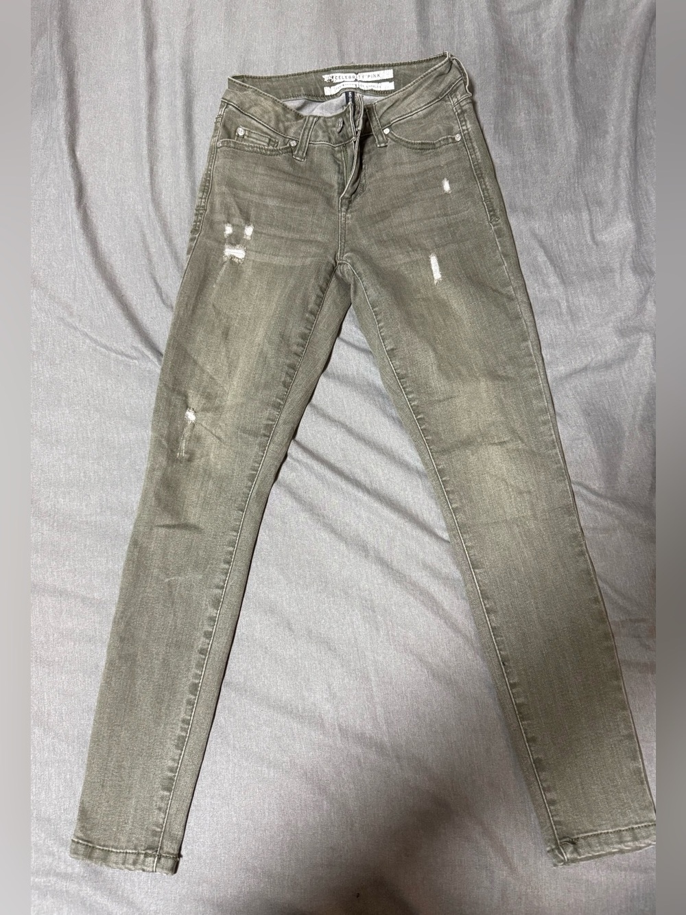 Celebrity Pink Olive Skinny Jeans for Women